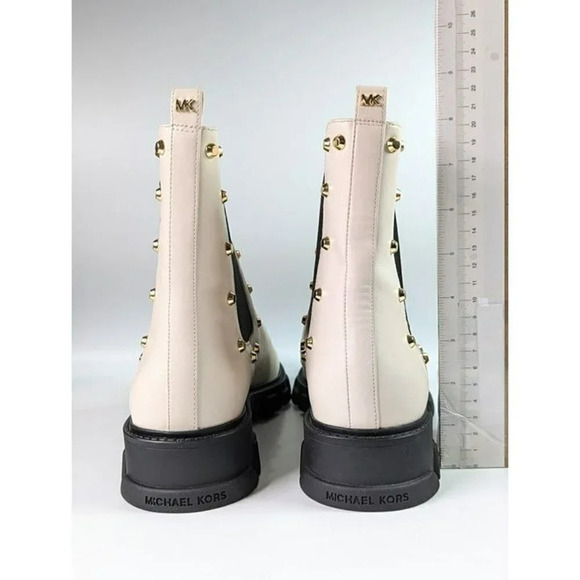 Michael Kors Women's Ridley Cream Studded Chelsea Booties Size 11 (MSRP $225) - Picture 8 of 12